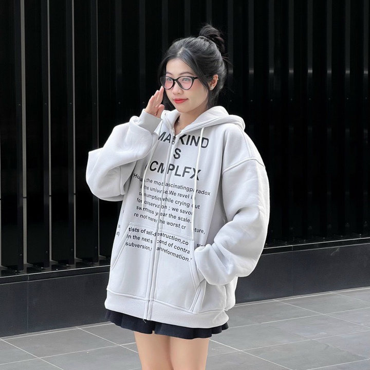 áo Khoác Nỉ Dây Kéo Nam Nữ Unisex In Chữ Mankind Dạy đẹp Tp70 – Phương Store
