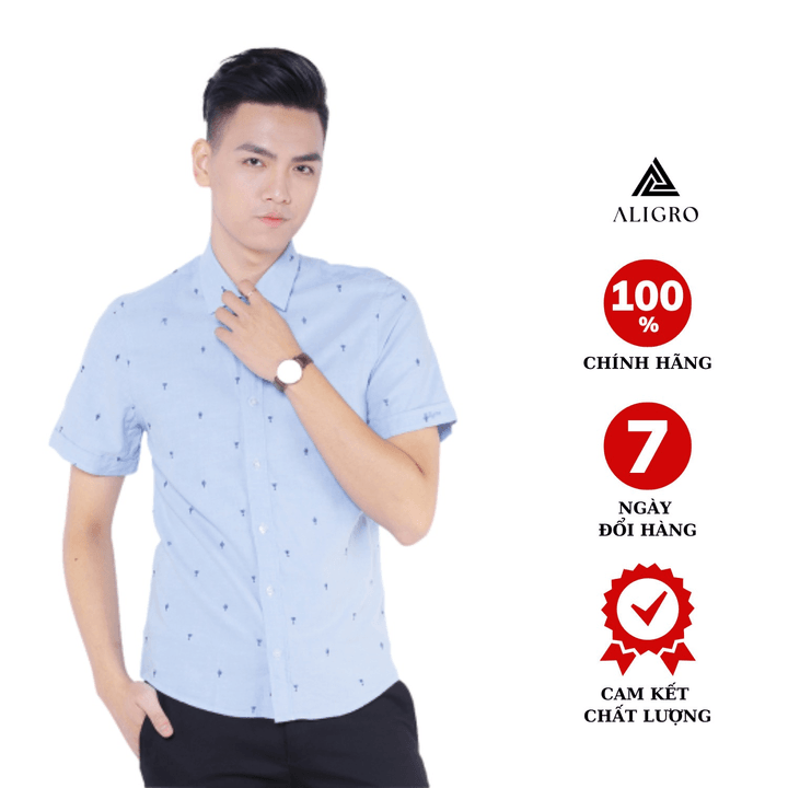 áo Sơ Mi Nam Cộc Tay Aligro Algs-c42 – Aligro
