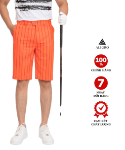 Quần Short Mogway Màu Cam Kẻ Dọc Qsmog.17