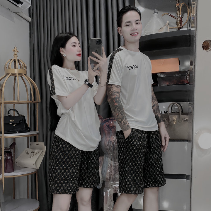Set Bộ Thun Cổ Tròn Lodes Nam, Nữ Siêu Hot – Soo1990