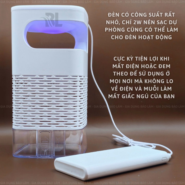 đèn Bắt Muỗi Với Quạt Hút Thông Minh