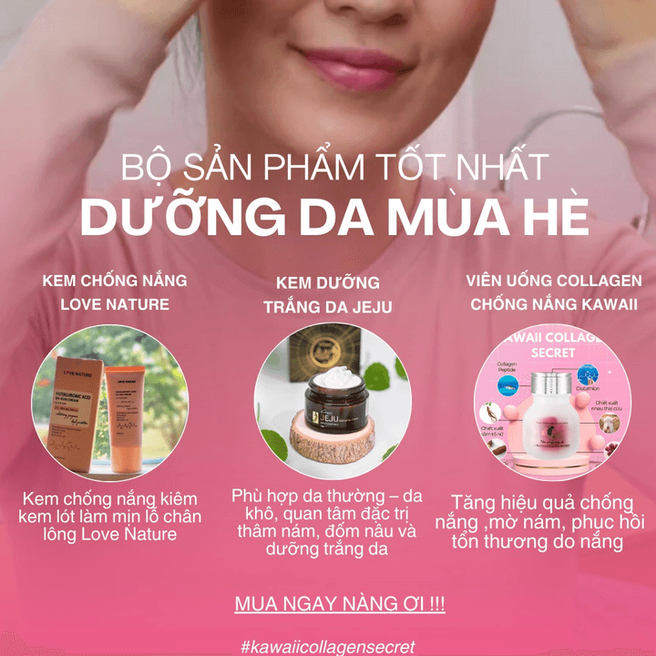 Combo Dưỡng Trắng Da Mùa Hè – Kawaii Vietnam