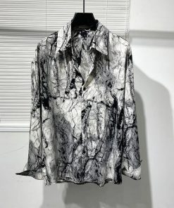 áo Sơ Mi Nam Lụa Hàn Hoạ Tiết Menswear Sm11 – Loang Mềm Mịn Mát Không Nhăn, Sơ Mi Cao Cấp Lịch Sự, Cá Tính-tuto5