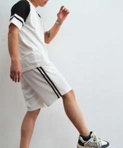 Bộ Thể Thao Cổ Tròn Nam Menswear Btt01 Phối Sọc Sắc Nét Tinh Tế Bộ Thể Thao Cotton Chéo Vải đanh Mịn Lên Form đẹp-tuto5