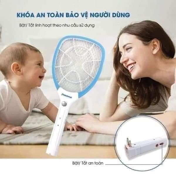 Vợt Muỗi Cao Cấp Povena Thông Minh