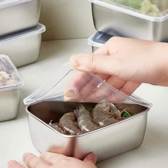 Hộp Lạnh Inox Có Nắp Size 13,5×10,5×5,5cm
