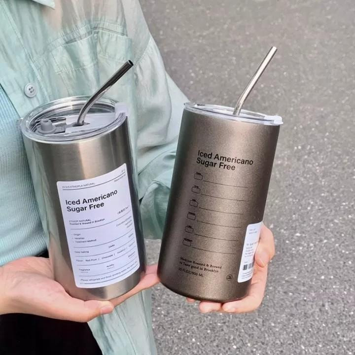 Cốc Giữ Nhiệt Tặng Kèm ống Hút Tiện ích