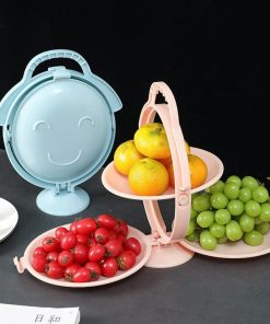 Khay 3 đĩa Gấp Gọn để Hoa Quả
