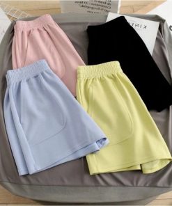 Quần Short Túi Vuông Da Cá Co Giãn Siêu Mềm Mát Freesize Dưới 60kg – Be Yourself