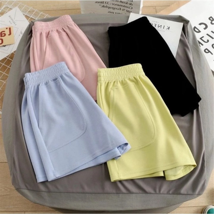 Quần Short Túi Vuông Da Cá Co Giãn Siêu Mềm Mát Freesize Dưới 60kg – Be Yourself