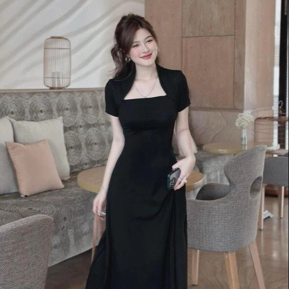 đầm Váy Nữ Dáng Dài Thun Tăm Lạnh St666- Sam Store