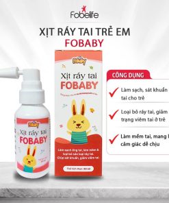 Xịt Ráy Tai Fobaby Làm Sạch, Sát Khuẩn Vệ Sinh Tai Cho Trẻ- Fobelife