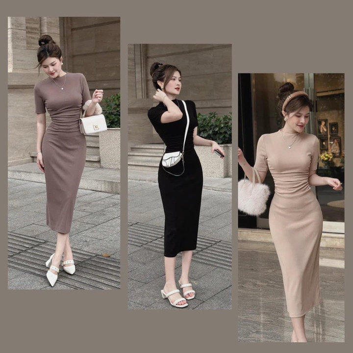 đầm ôm Body Thun Tăm Lạnh Lp124 – Lê Phương Boutique