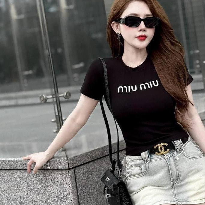 áo Kiểu Gân Tăm Lạnh Miu Miu – Lê Phương Boutique
