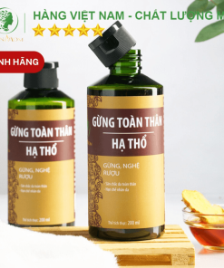 Gừng Hạ Thổ Toàn Thân Giữ ấm, Giảm đau Nhức Wonmom 200ml