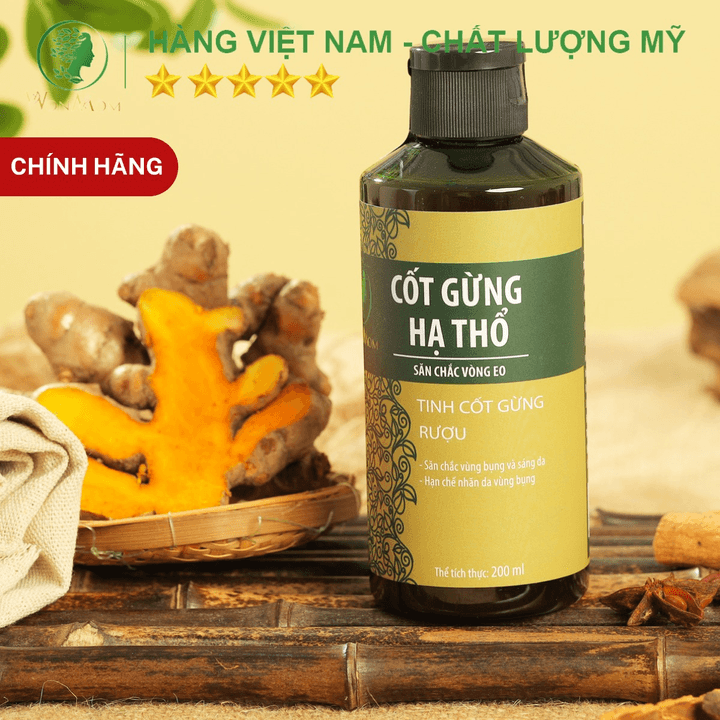 Cốt Gừng Hạ Thổ đánh Tan Mỡ Bụng Sau Sinh Wonmom 200ml