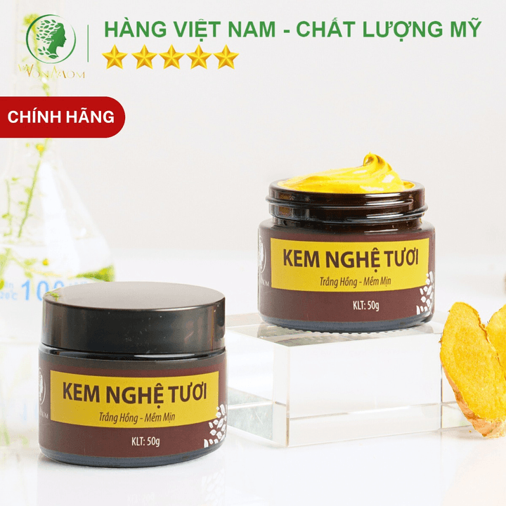 Kem Nghệ Tươi Trắng Da, Sạch Nám Wonmom 50g