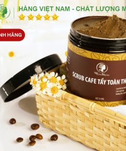 Scrub Cafe Tẩy Tế Bào Chết Toàn Thân, Trắng Da Sạch Thâm Rạn Wonmom 500g