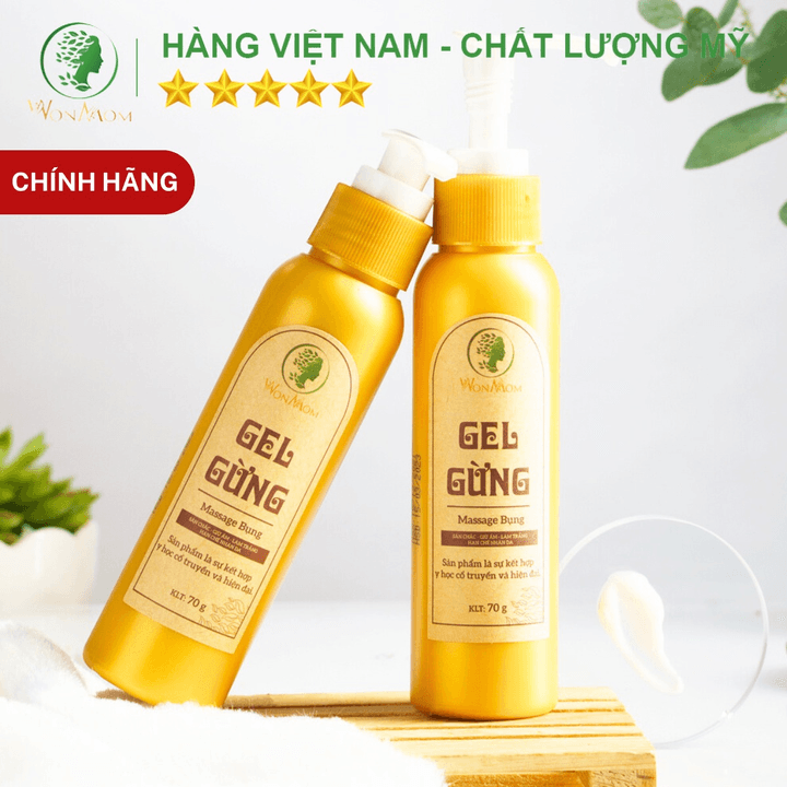 Gel Gừng Tinh Chất Giảm Eo Wonmom 70g