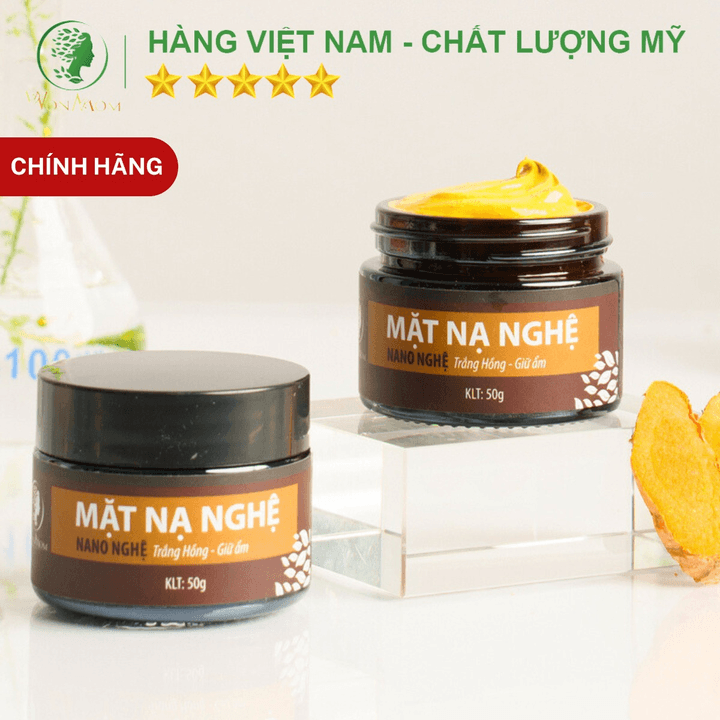 Mặt Nạ Nghệ Trắng Da, Sạch Mụn Wonmom 50g