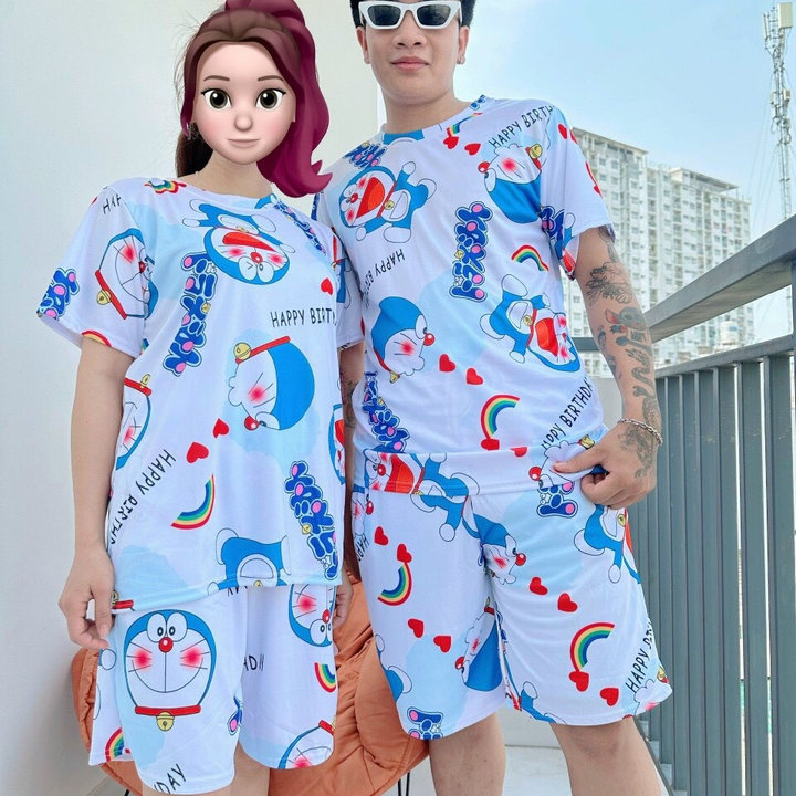 đồ Bộ Nam Nữ Thun Thoáng Mát Doraemon – Ausa House