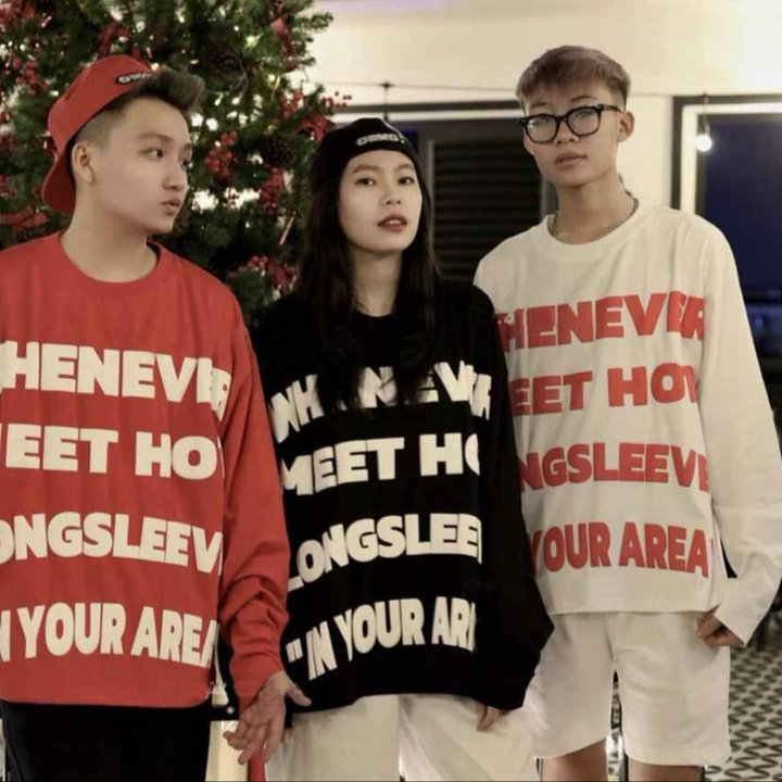 áo Thun Sweater Nam Nữ Unisex Nỉ In Nổi Whenever- Ausa House
