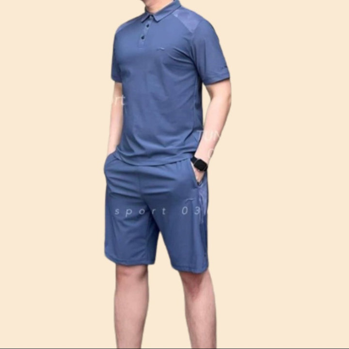 Bộ Thể Thao Nam Cổ Bẻ Chất Thun Lạnh Thể Thao Mềm Mát – Thời Trang Hc