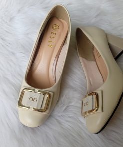 Giày Nữ Mũi Vuông, Gót Vuông, đế Cao 5 Cm, Siêu Xinh- Haanh