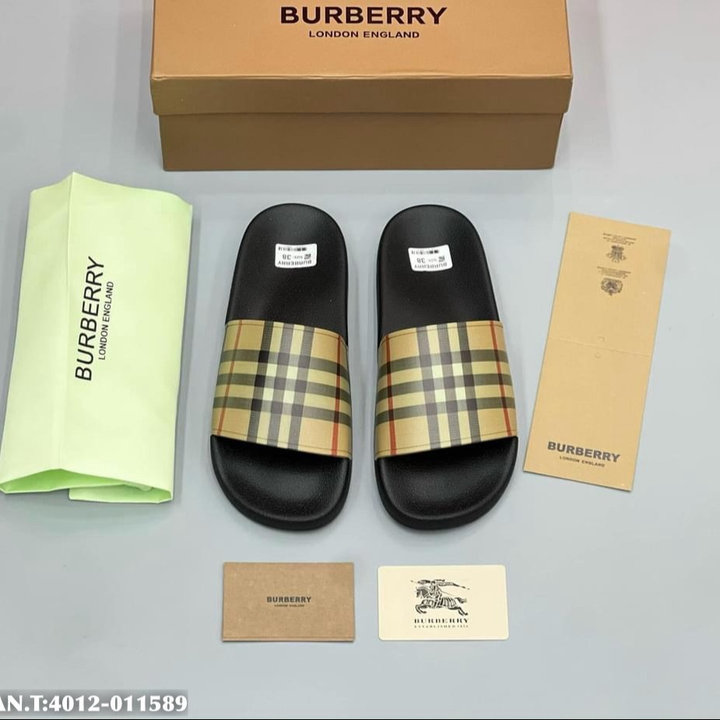 Dép Burberry Mẫu Mới Quai Ngang đi êm Chân Hottrend 2024