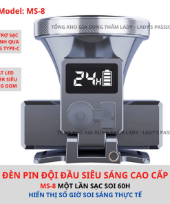 đèn Pin đội đầu Siêu Sáng M-s8 Sáng 60 Giờ Liên Tục Trên 1 Lần Sạc, Pin Trâu Gd187 – Lady’s Passion