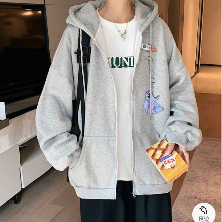 áo Khoác Hoodie Nam Nữ Có Nón Phối Khóa Kéo In Pikachu Xanh Grande One Dễ Thương -htm Fashion
