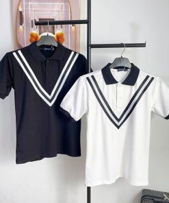 áo Thun Nam Cổ Trụ Viền V Mẫu Mới Cotton – Soo1990