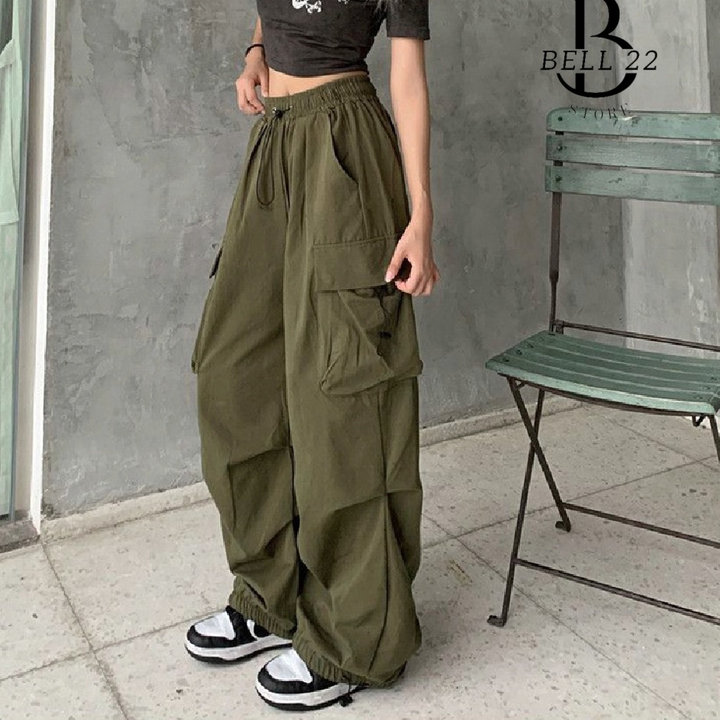 Quần Túi Hộp ống Rộng Hiphop Unisex Phong Cách đường Phố B1552 – Bell22 Store