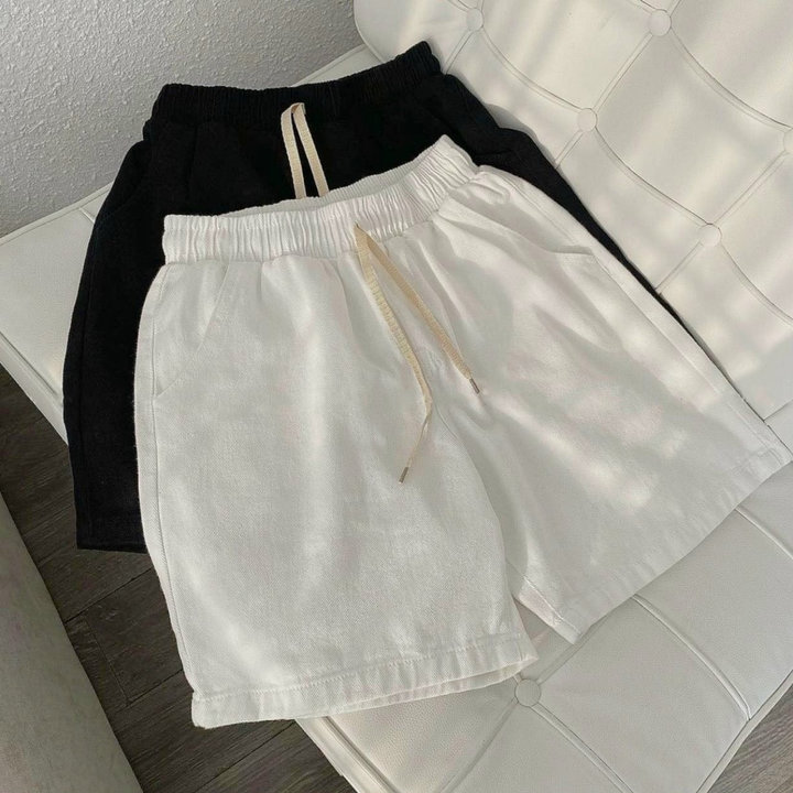 Quần Short Nam Nữ Kaki Trơn Dây Rút – Ausa House