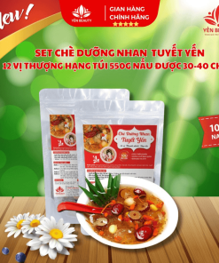 Set Nguyên Liệu Nấu Chè Dưỡng Nhan 14 Vị Thượng Hạng Sét Lớn 550g Nấu được 30-40 Chén – Yến Beauty