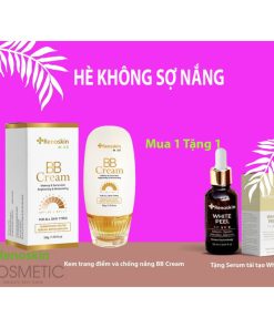 [mua 1 Tặng 1] Combo Hè Không Sợ Nắng – Kem Trang điểm Và Chống Nắng Bb Cream Hàn Quốc 50g