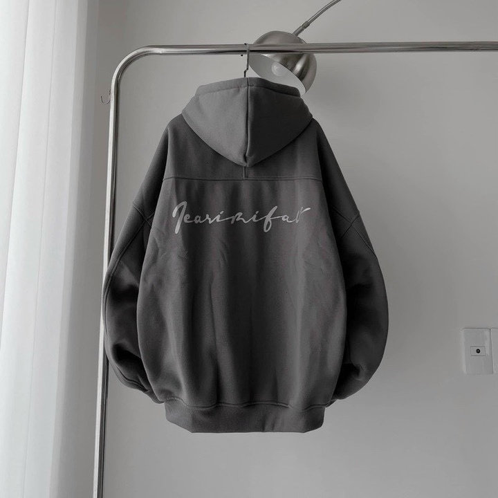 áo Khoác Hoodie Nam Nữ Có Nón Form Rộng Họa Tiết Chữ M Phản Quang Như Hình -htm Faashion