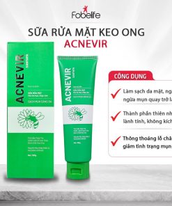 Sữa Rửa Mặt Acnevir Làm Sạch, Loại Bỏ Bụi Bẩn Giúp Da Trắng Sáng – Santafa