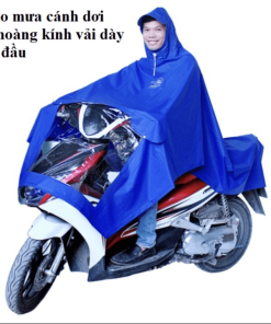 áo Mưa Cánh Dơi Choàng Kính Vải Dày 1 đầu – Gdn