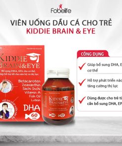 Viên Uống Dầu Cá Kiddie Brain & Eye Giúp Bổ Sung Dha, Epa Não Bộ Và Thị Lực Cho Bé Từ 6 Tháng Tuổi – Fobelife