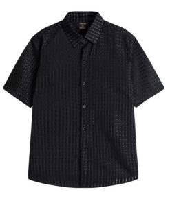 áo Sơ Mi Tay Ngắn Vải Cotton Lưới Mặc Mát, đi Biển Du Lich Ms – Be Yourself