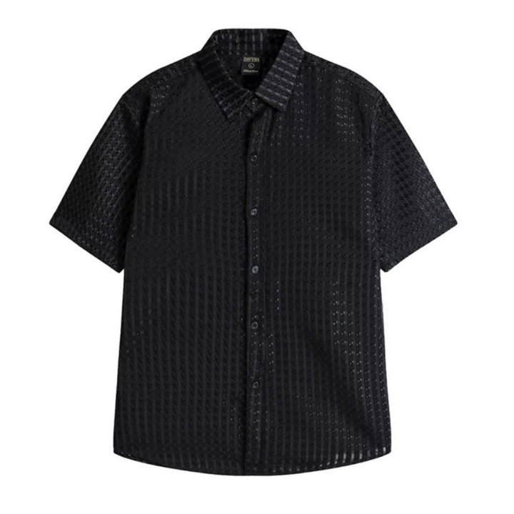 áo Sơ Mi Tay Ngắn Vải Cotton Lưới Mặc Mát, đi Biển Du Lich Ms – Be Yourself