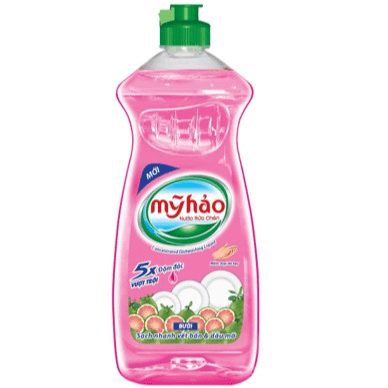 Nước Rửa Chén Mỹ Hảo 5x (chai Trong)