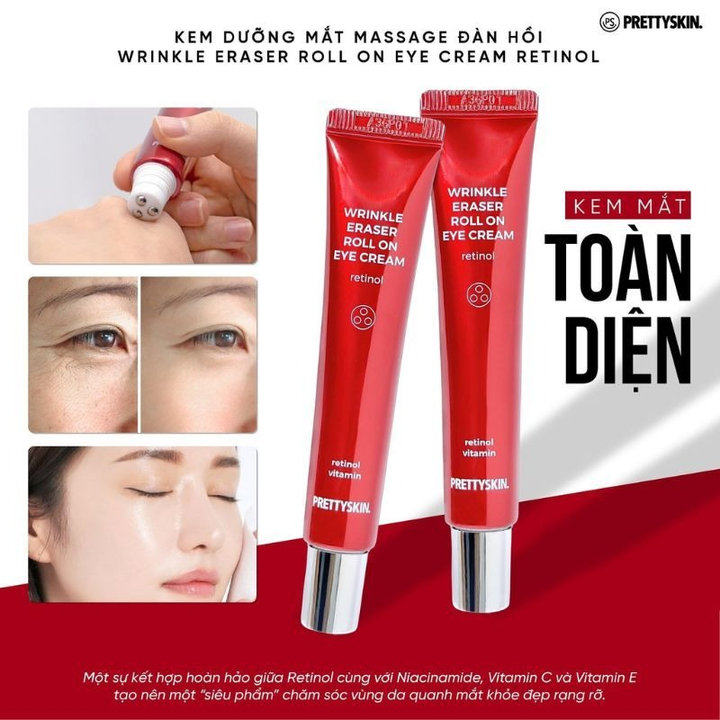 Kem Mắt Retinol Kết Hợp Thanh Matxa Giúp Giảm Thâm Quầng Nếp Nhăn Ad603 – ánh Dương