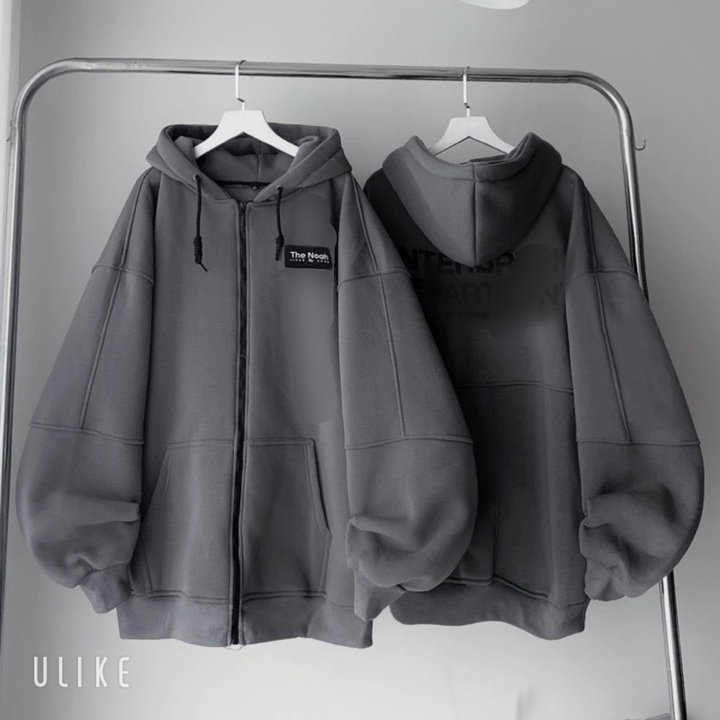 áo Khoác Hoodiezip Mũ 2 Lớp Form Rộng Unisex