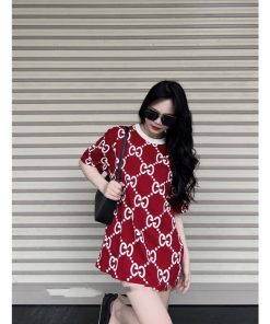 áo Phông Form Rộng Chữ Gucci Toàn Thân