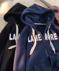 áo Khoác Nỉ Mũ 2 Lớp Form Rộng Unisex –chữ Lame More
