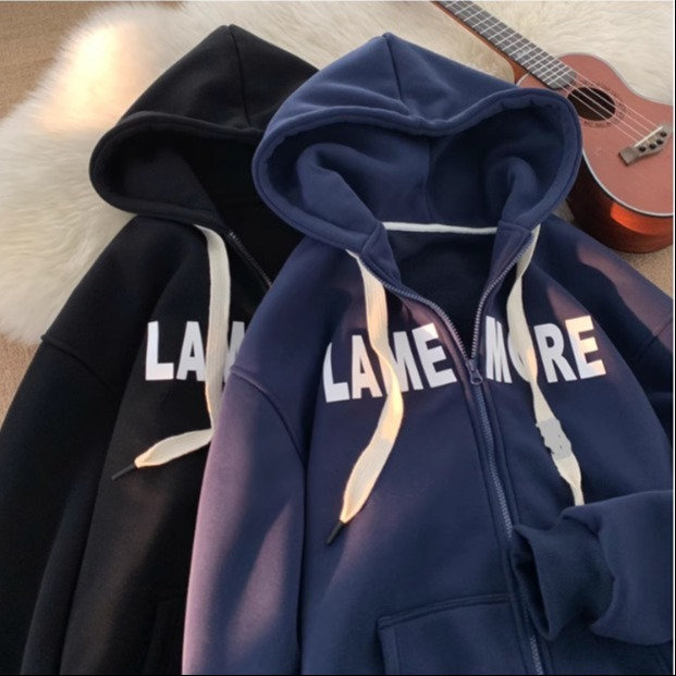 áo Khoác Nỉ Mũ 2 Lớp Form Rộng Unisex –chữ Lame More