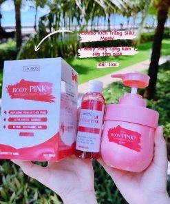 Kem Body Pink 300g Tặng Kèm 1 Sữa Tắm 100ml Giúp Da Trắng Hồng – Gdn