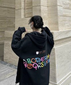 áo Hoodie Nam Nữ Form Rộng In Mèo Abcd Dễ Thương Có Nón Chất Nỉ Mịn Dày -htm Fashion